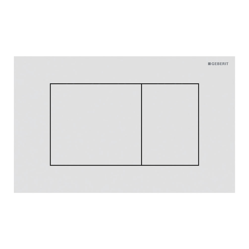 Cutout image of Geberit Sigma40 Square White Dual Flush Plate